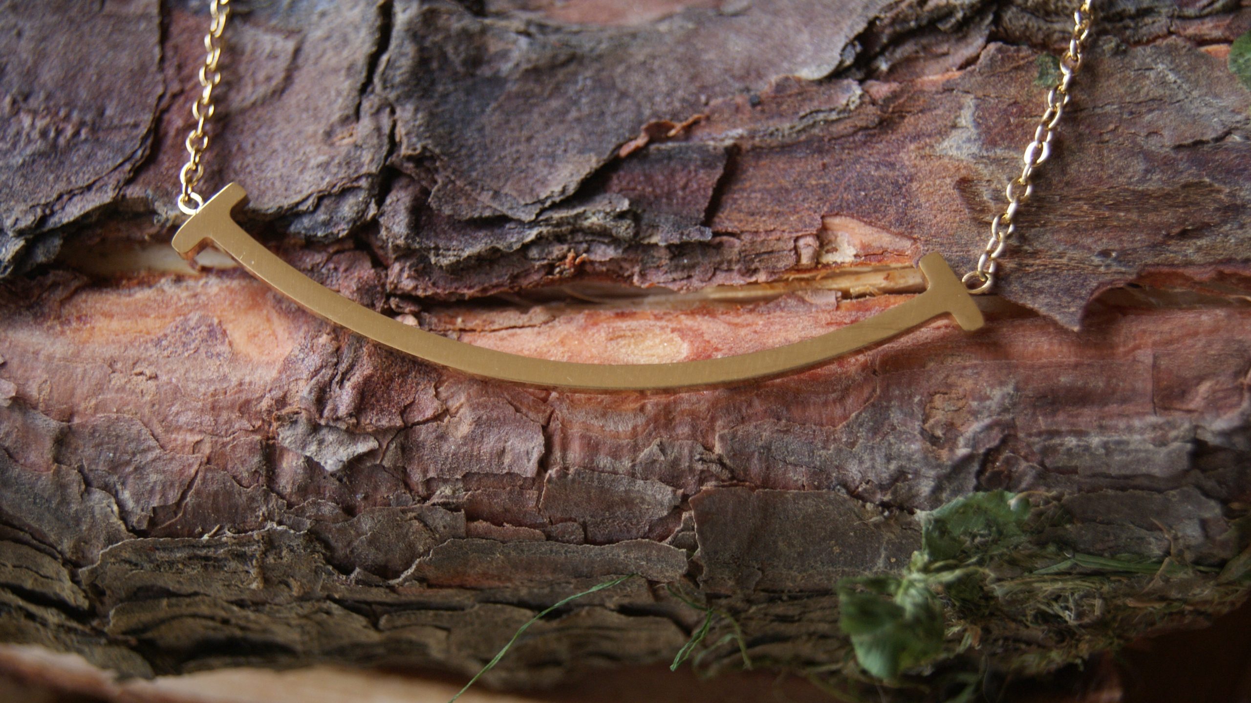 COLLAR SMILEY DORADO - Imagen 3